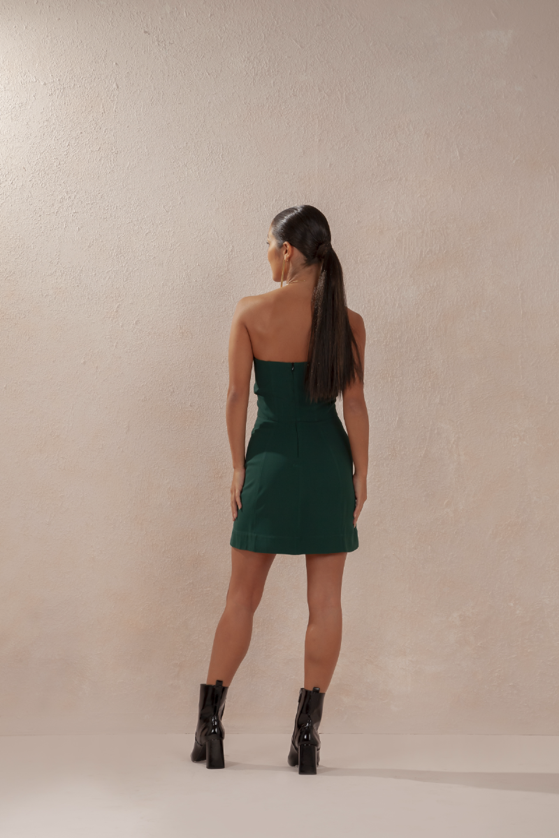 Vestido Teresita Verde Escuro