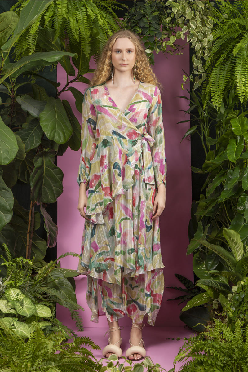 Calça Naiá Estampa Aquarela Amazônica