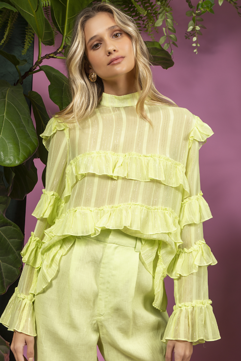 Blusa Naiá Verde Lima
