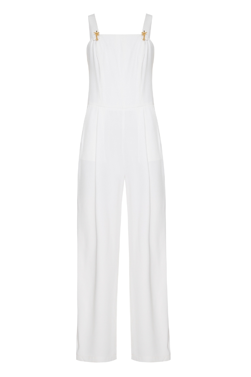 Macacão Café Branco