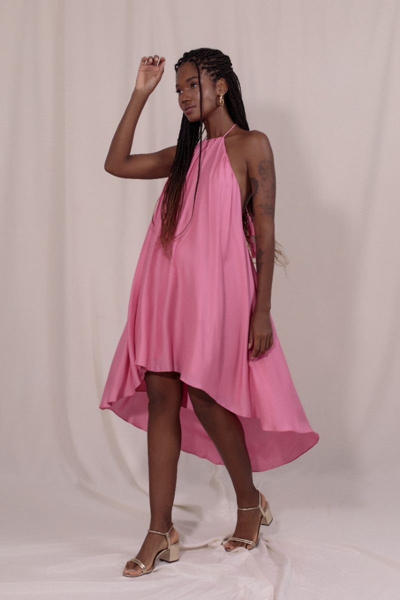 Vestido Maré Rosa Coral