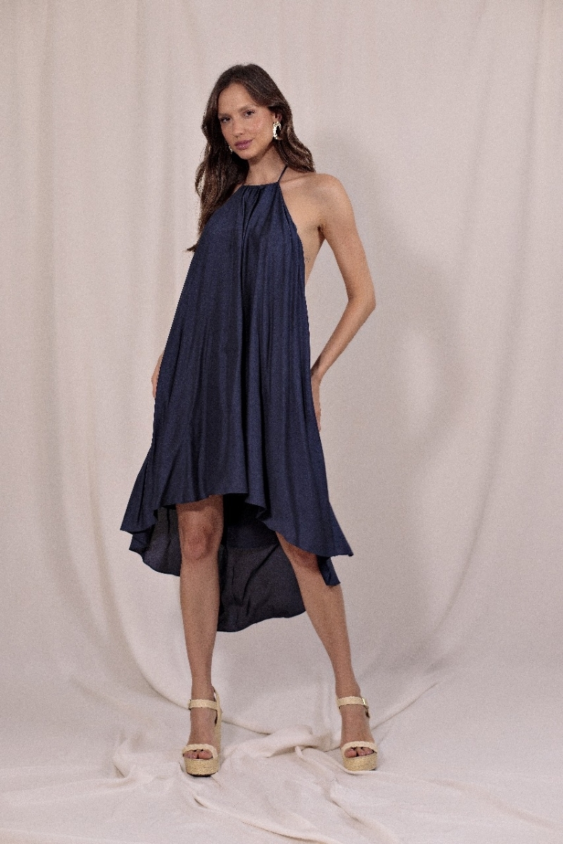 Vestido Maré Azul Marinho