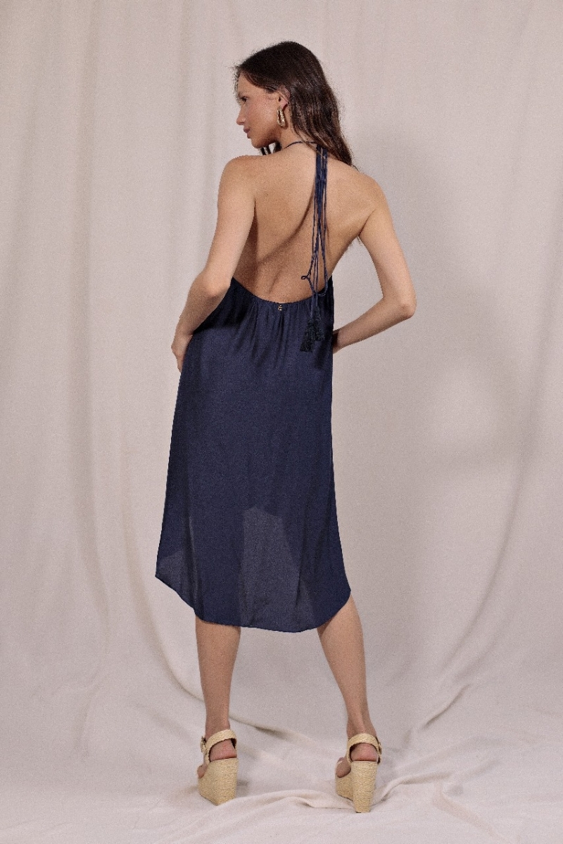 Vestido Maré Azul Marinho