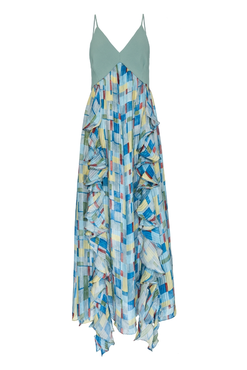 Vestido Espirais Estampa