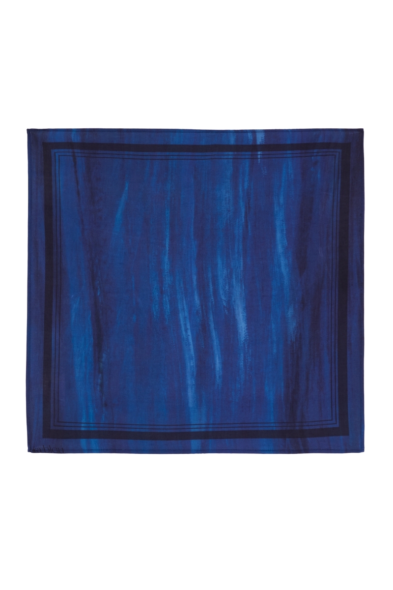 Kit Lenço Aquarela Ara Bleu