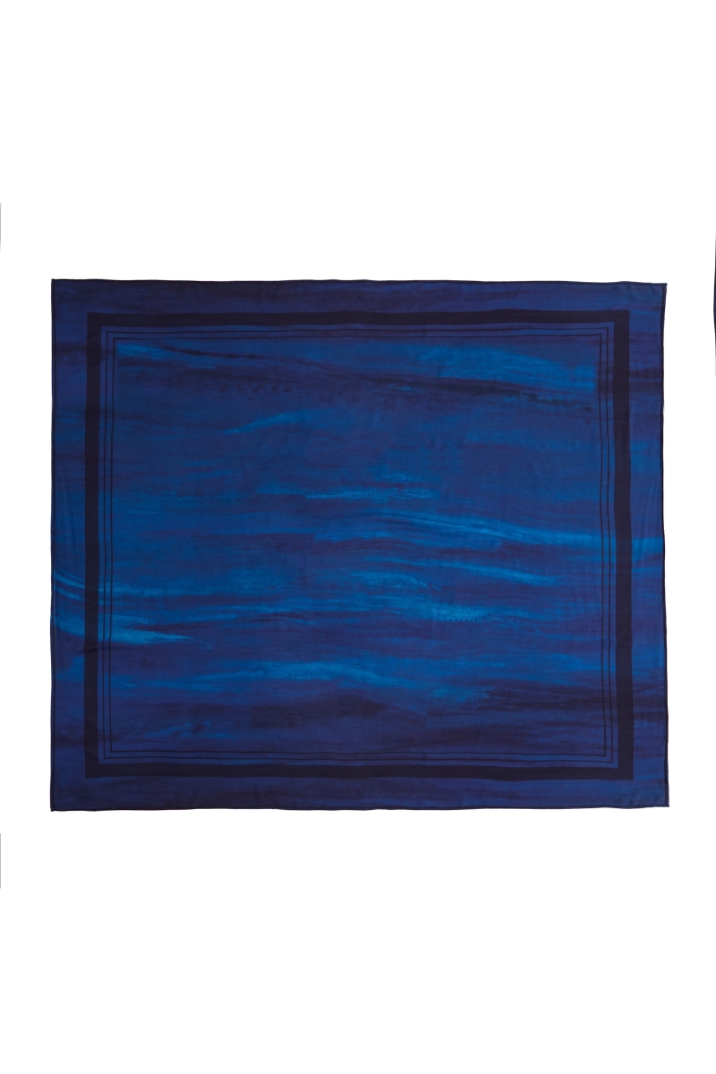 Kit Lenço Aquarela Ara Bleu