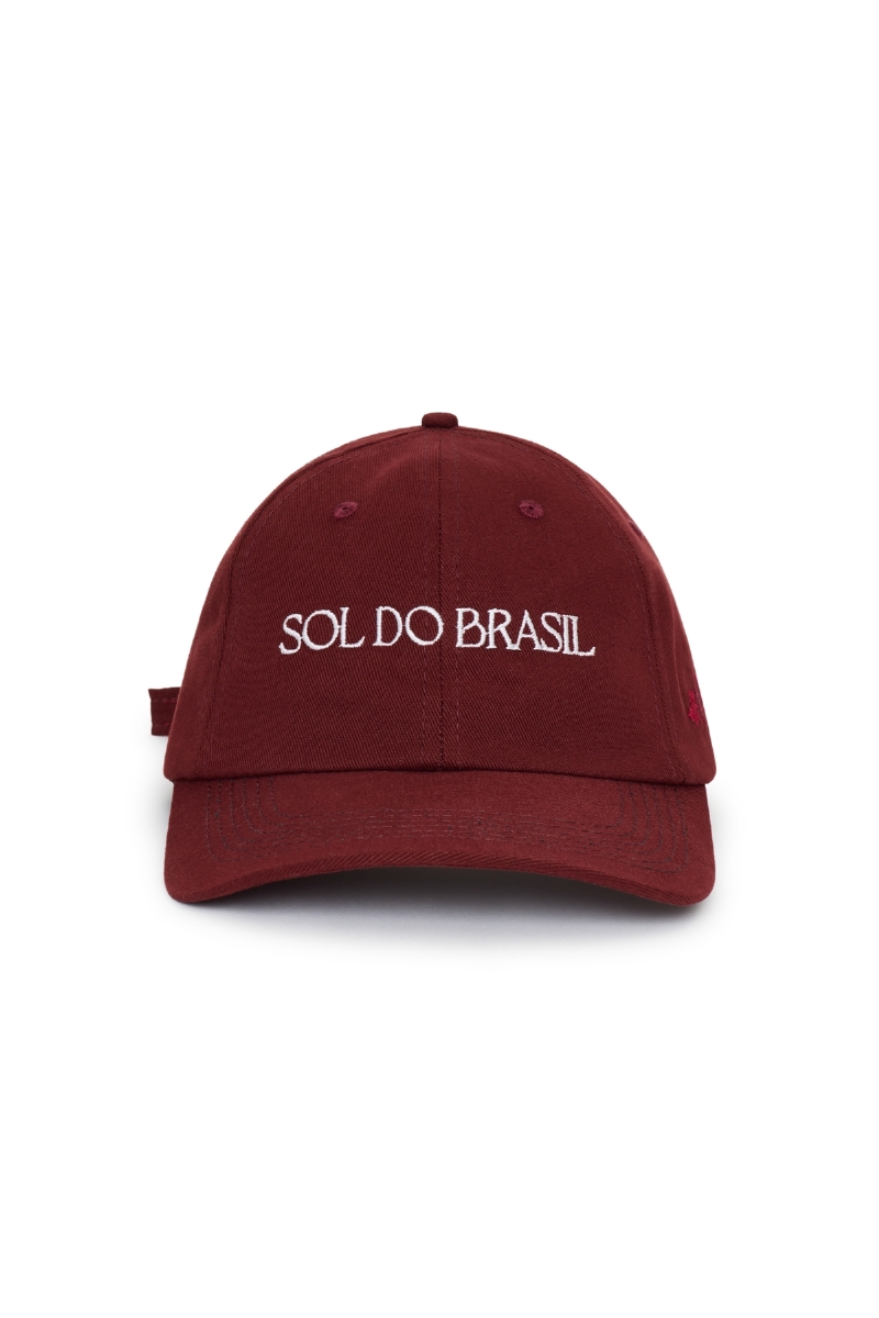 Boné Sol do Brasil Bordô