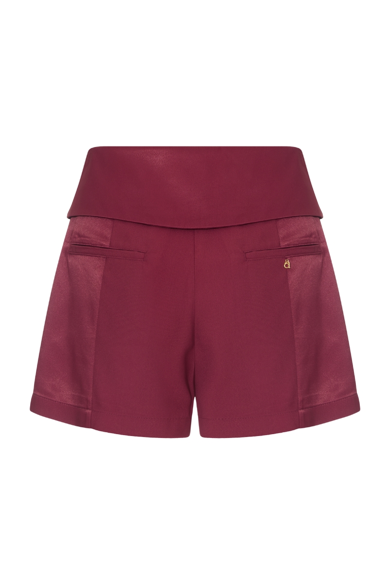 Short Noite Bordô