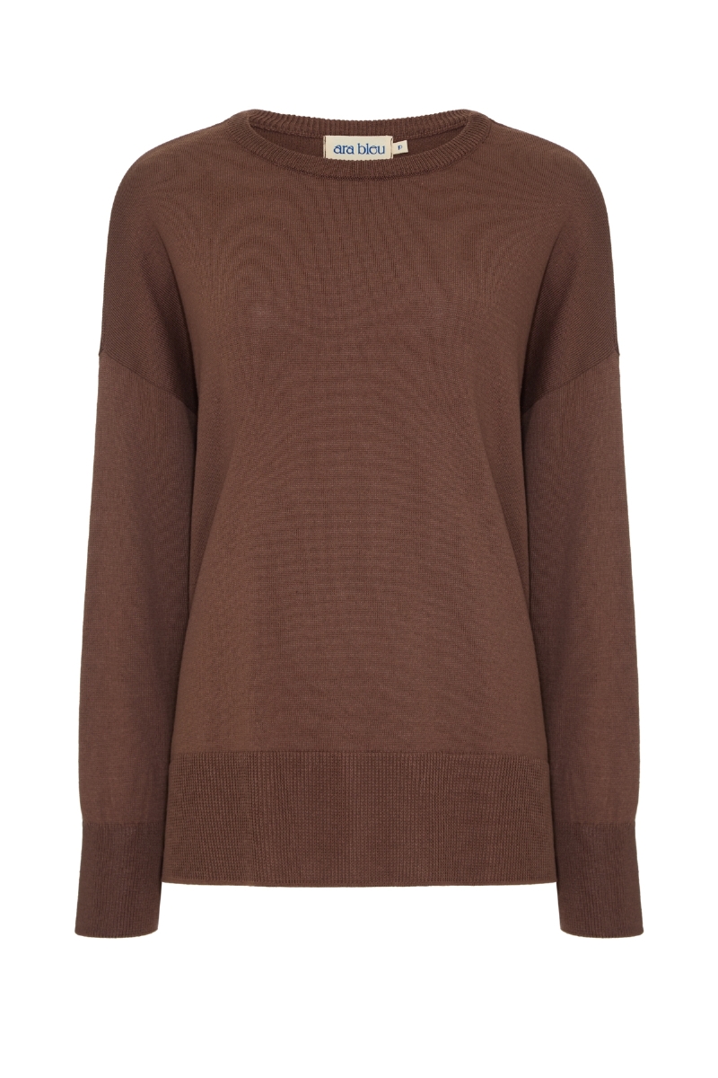 Conjunto de Tricot Calma Marrom