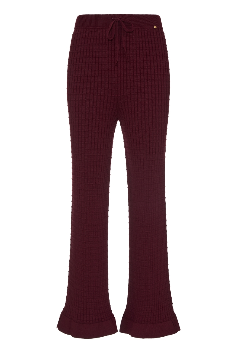 Conjunto de Tricot Enlace Bordô