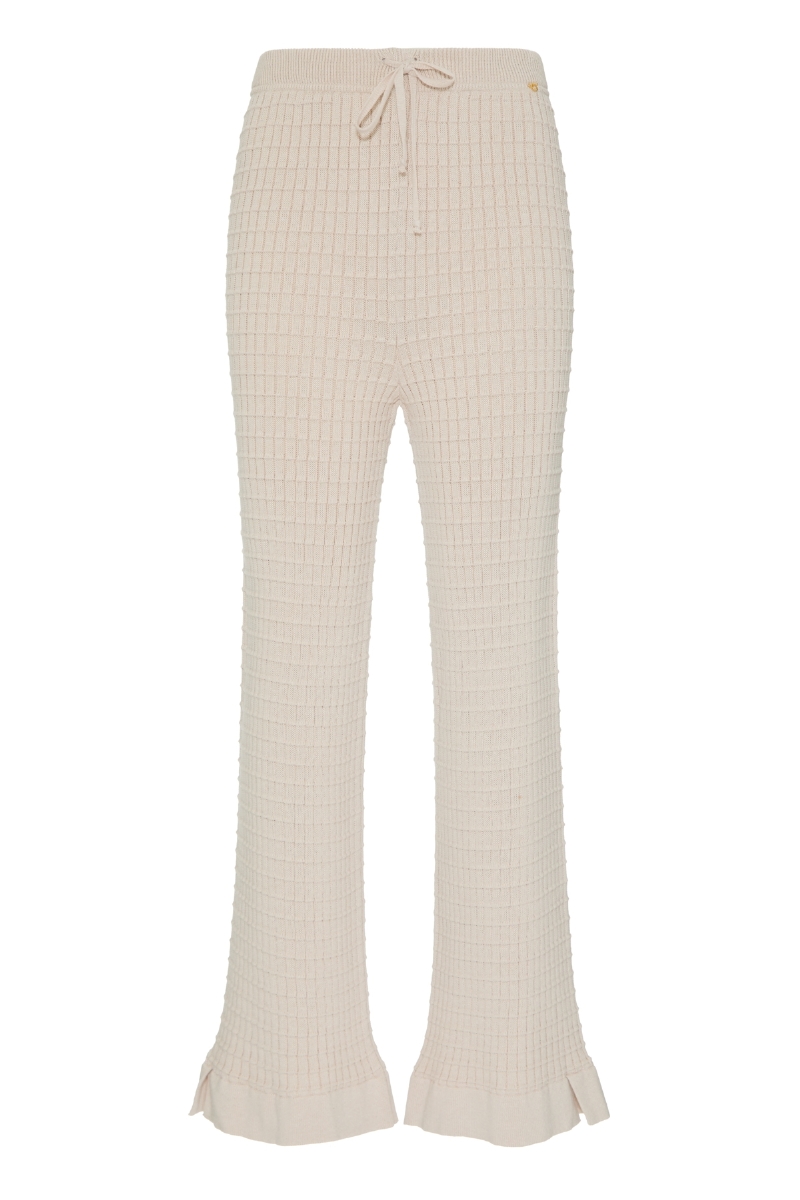 Conjunto de Tricot Enlace Bege