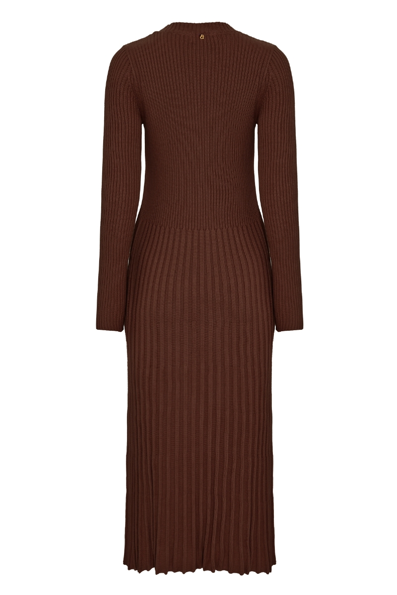 Vestido Tricot Pousada Marrom