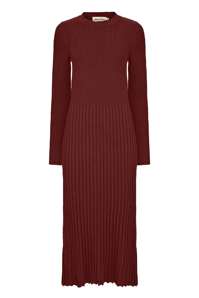Vestido Tricot Pousada Bordô