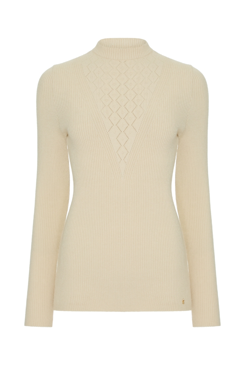 Blusa de Tricot Ternura Bege